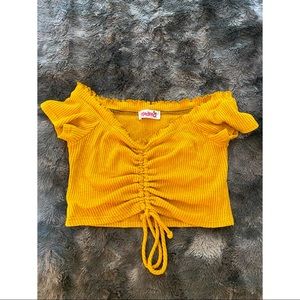 Yellow Crop Top